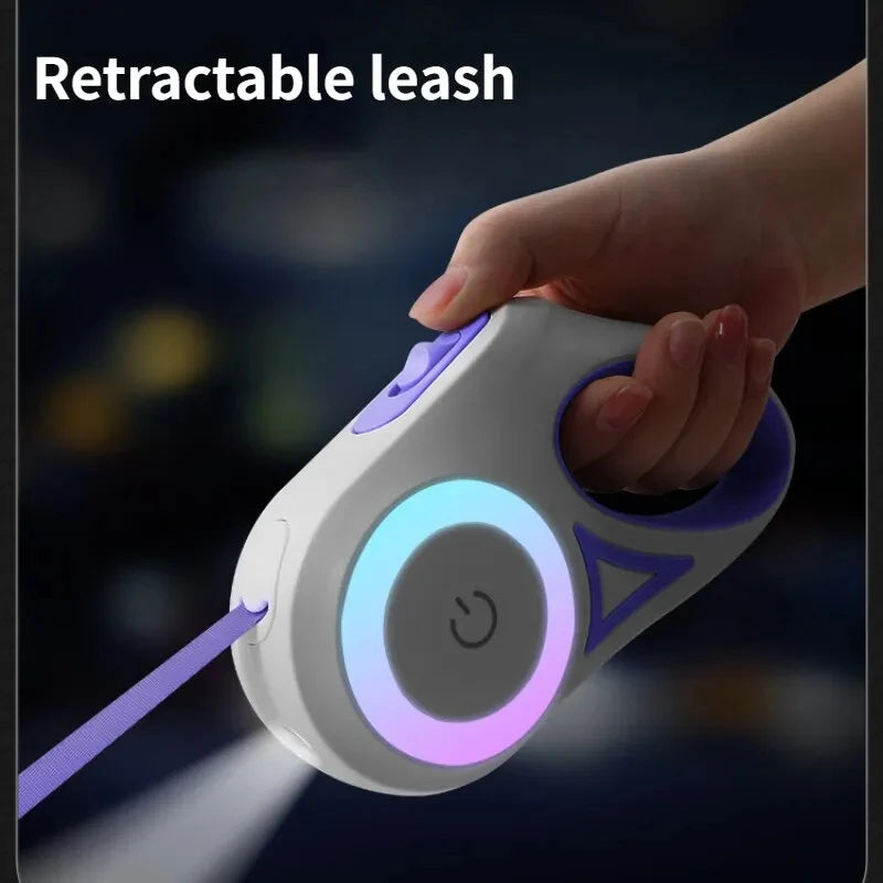 Automatic Retractable Luminous Dog Walking Lead